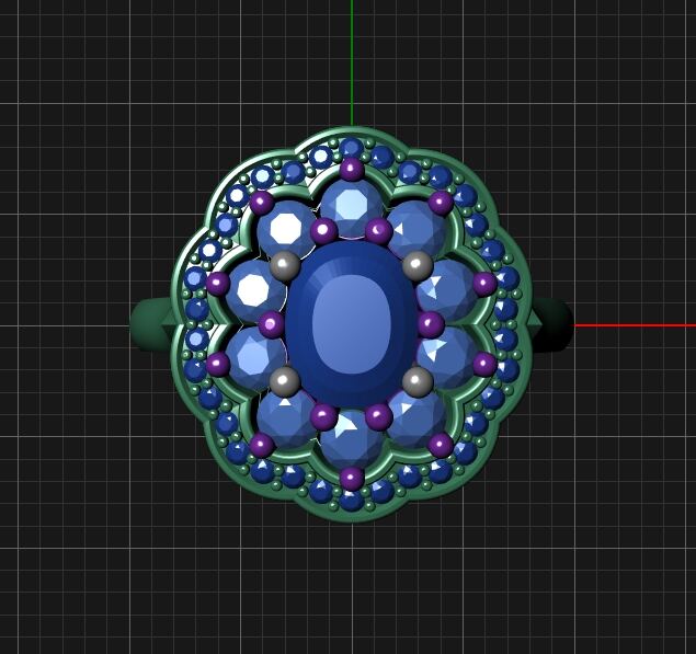 Bague de formes complexes